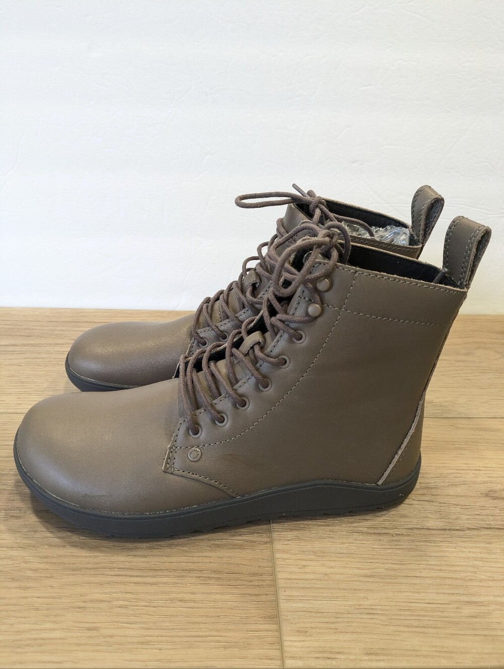 Xero Shoes Breckenridge Barefoot Ankle Boots 7 Gray Leather Lace Up Minimalist - Picture 4 of 10